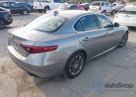 2018 Alfa Romeo Giulia Rwd из США, поврежденный, VIN ZARFAEBN0J7565375